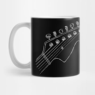 Guitar headstock Mug